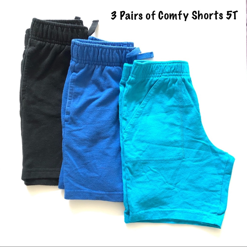 3 Pairs Comfy Pull-On Shorts